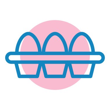 Yumurtalar. Web simgesi basit illüstrasyon