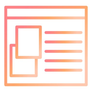 şablon. Web simgesi basit illüstrasyon