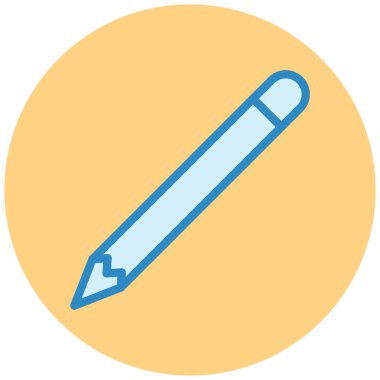 Kalem. Web simgesi basit illüstrasyon