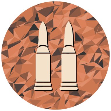 Uzun gölgeli kurşun simgesi, düz tasarım