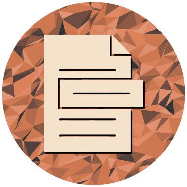 Belge. Web simgesi basit tasarım