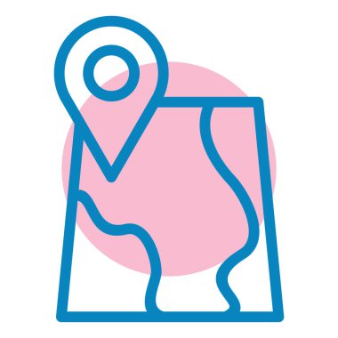 Harita iğnesi. Web simgesi