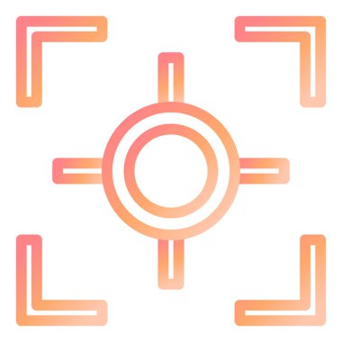 hedef simge vektör illüstrasyonu