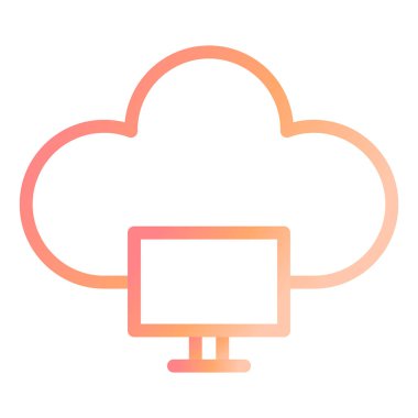 Bulut hesaplama. Web simgesi