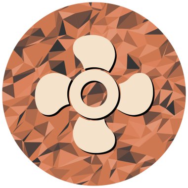 vector illustration of modern fan  icon element.