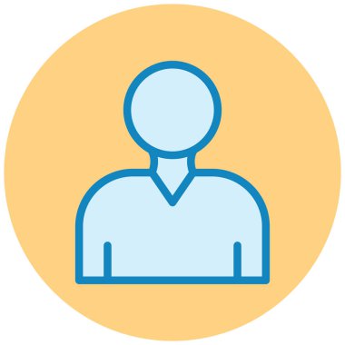 kullanıcı. Web simgesi basit illüstrasyon