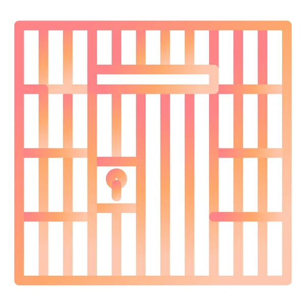 Jail Modern Icon Vector Illustration — Stock vektor