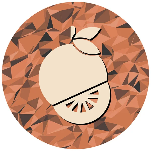 limon simgesi, vektör illüstrasyonu basit tasarım