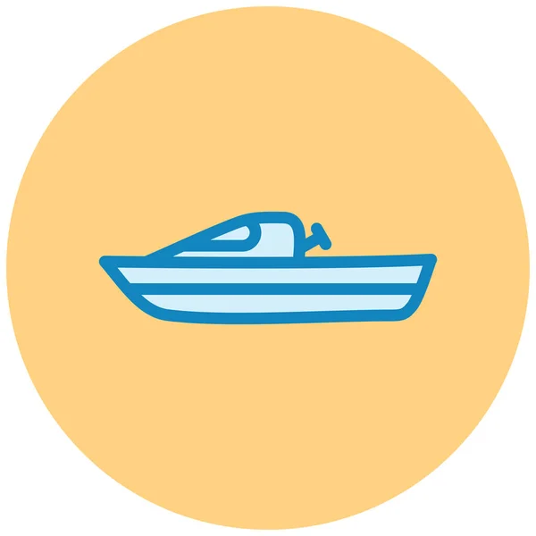 Barco Ícone Web Ilustração Simples —  Vetores de Stock