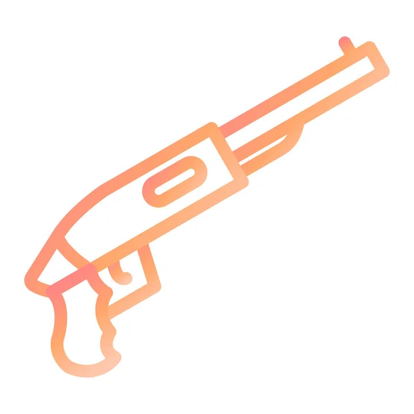 Icona Fucile Disegno Semplice Illustrazione Vettoriale — Vettoriale Stock