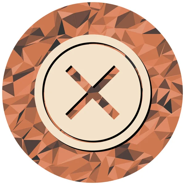 Bir tabak simgesinin vektör illüstrasyonu