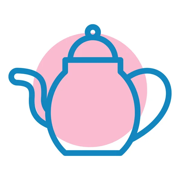 Teapot Web Icon Simple Illustration — Stock Vector