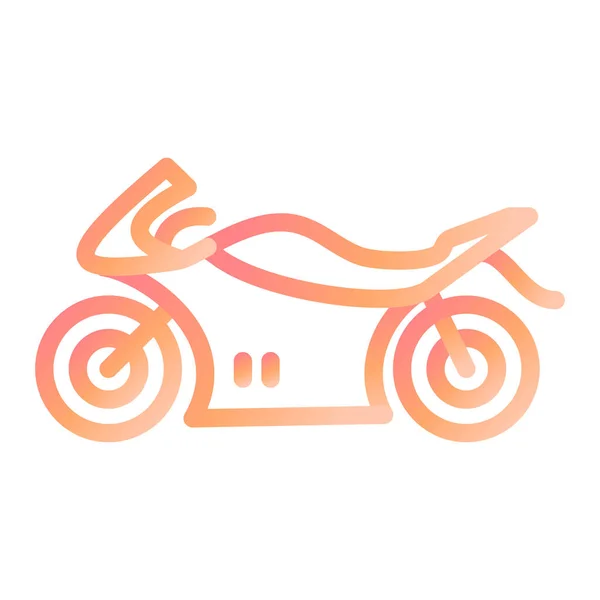 Motorkerékpár Modern Ikon Vektor Illusztráció — Stock Vector