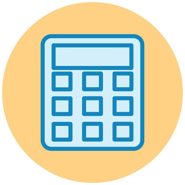 Calculator Web Icon Simple Illustration — Stock Vector