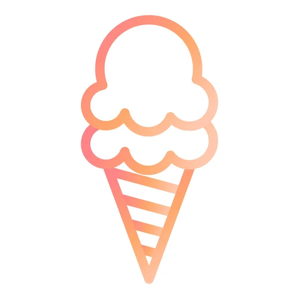 Ice Cream Modern Icon Vector Illustration — Stock Vector