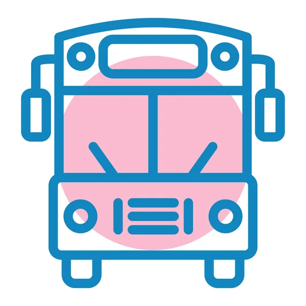 Bus Web Icon Simple Illustration — Stock Vector