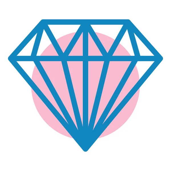 Diamante Icono Web Vector Ilustración — Vector de stock