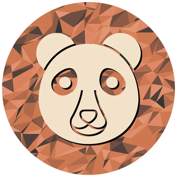 Vector Illustration Animal Head — 图库矢量图片