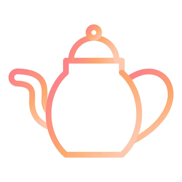 Teapot Pictogram Vector Illustratie — Stockvector