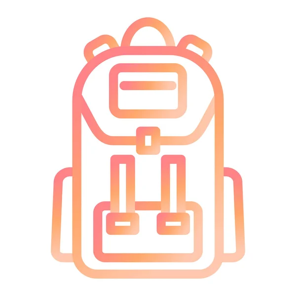 Bagpack Modern Icon Vector Illustration — Stock Vector