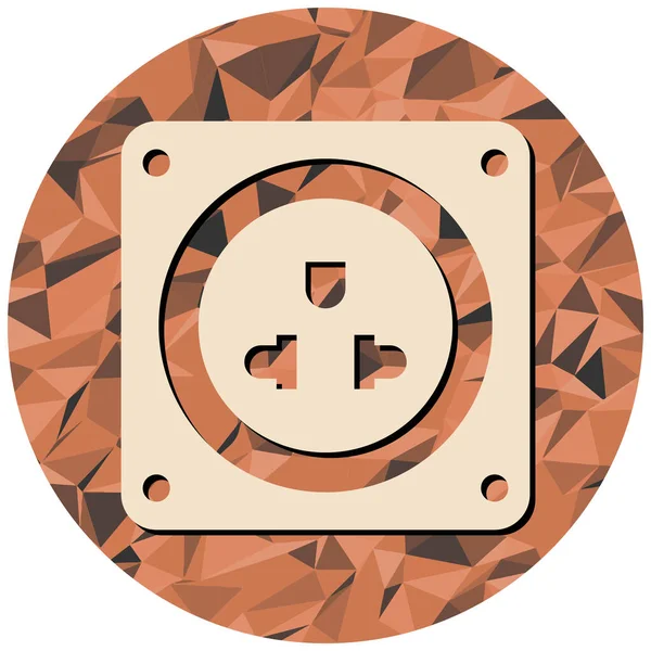 Dairesel bir simgenin vektör illüstrasyonu