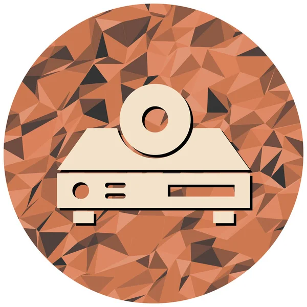 Bir retro gramofonun vektör çizimi