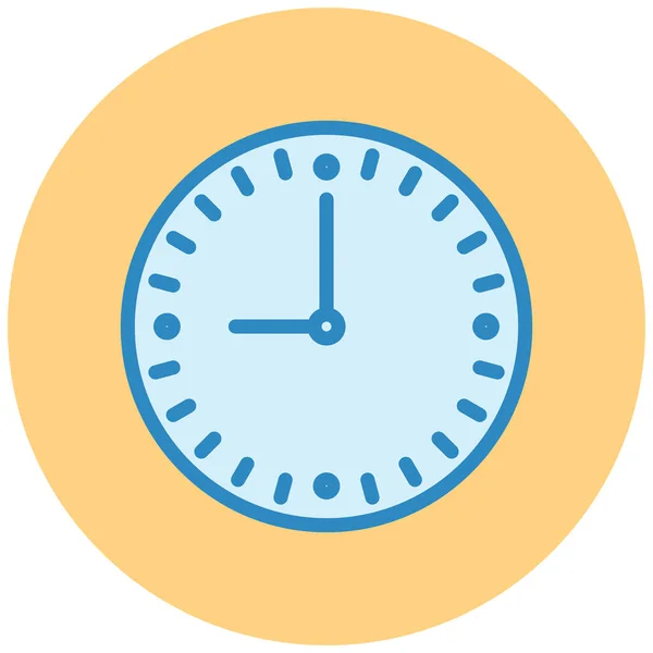 Clock Web Icon Simple Illustration — Stock Vector