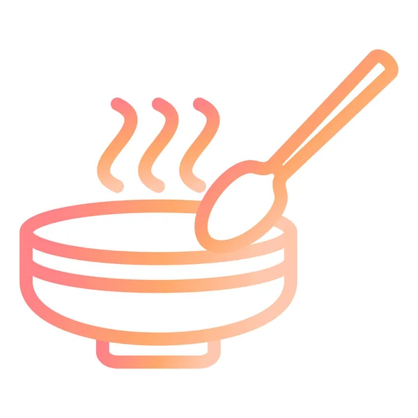 Soup Modern Icon Vector Illustration — Archivo Imágenes Vectoriales