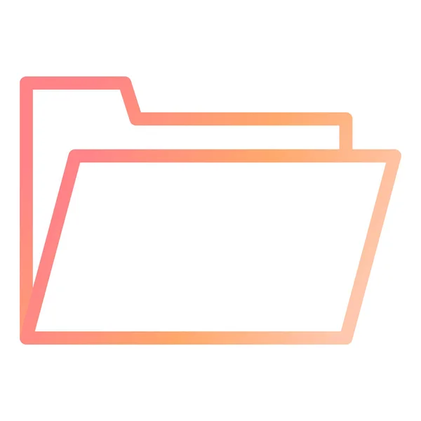 Folder Modern Icon Vector Illustration — Vettoriale Stock