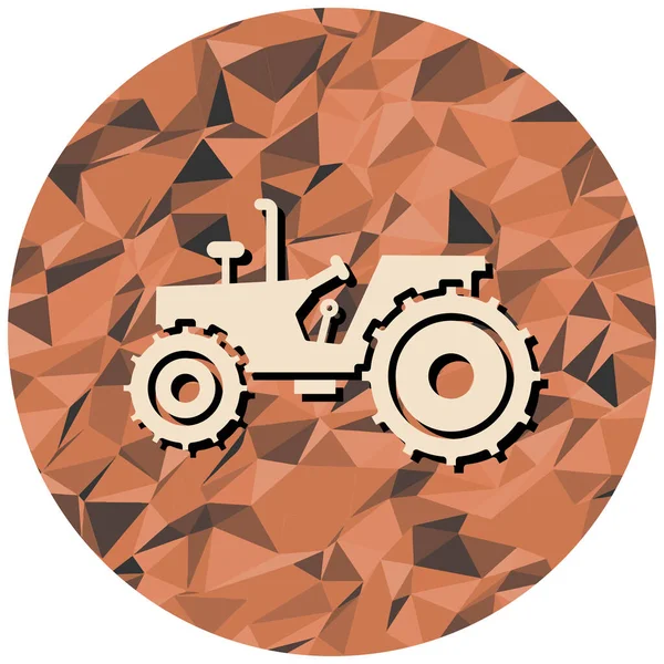 Ikona Traktoru Vektorová Ilustrace — Stockový vektor