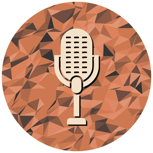 mikrofon simgesi. vektör illüstrasyonu