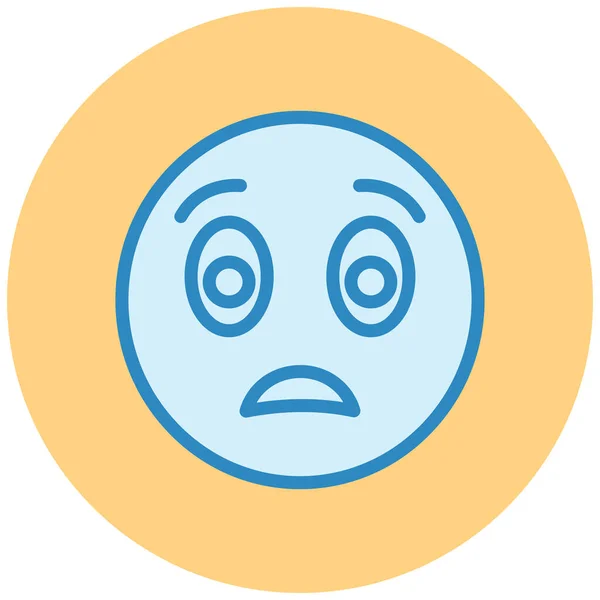 Emoticono Facial Icono Web — Archivo Imágenes Vectoriales