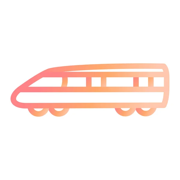 Tren Icono Web Ilustración Simple — Vector de stock