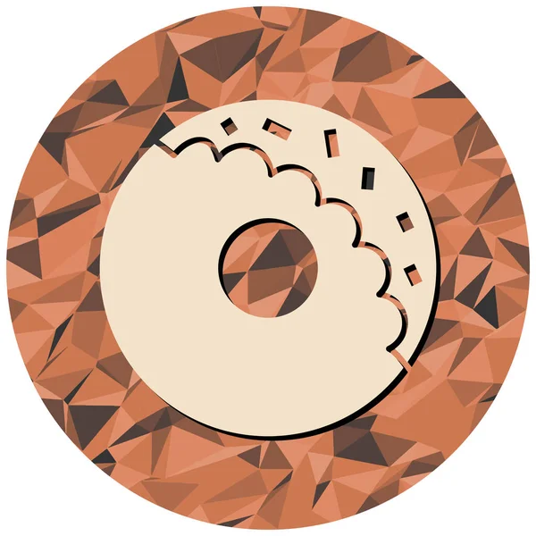 Vektor Illustration Eines Donuts — Stockvektor