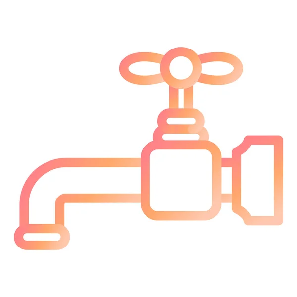 Faucet Web Icon Simple Illustration — Stock Vector