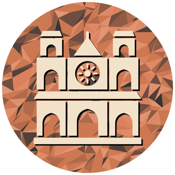 Bina. Web simgesi basit illüstrasyon