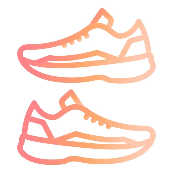 鞋子的现代图标矢量插图 — 图库矢量图片