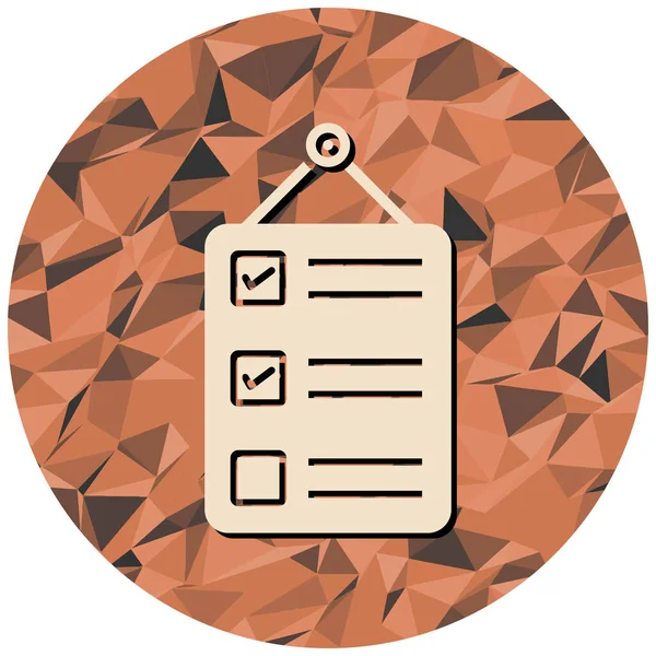 Kontrol listesi. Web simgesi basit illüstrasyon