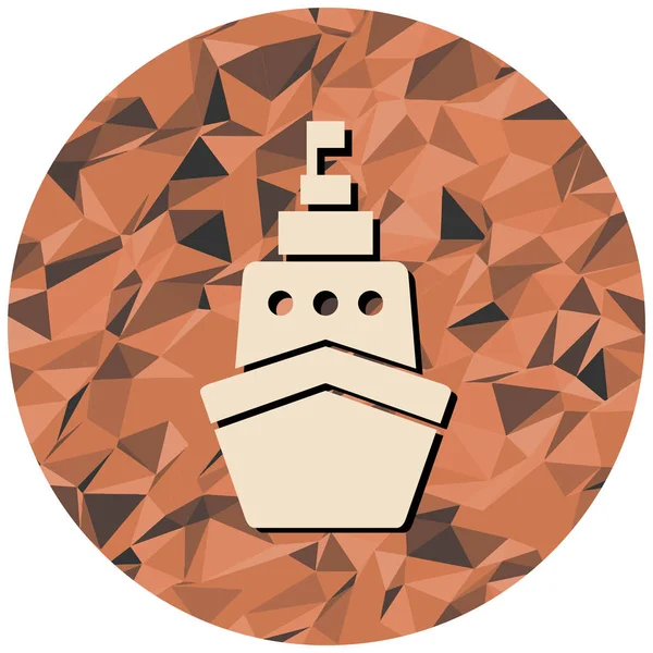 Bir gemi simgesinin vektör çizimi