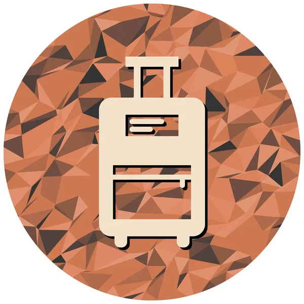 seyahat bagaj ikonu vektör illüstrasyonu