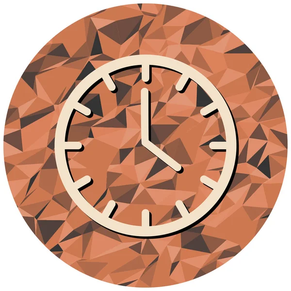 Horloge Icône Web Illustration Simple — Image vectorielle