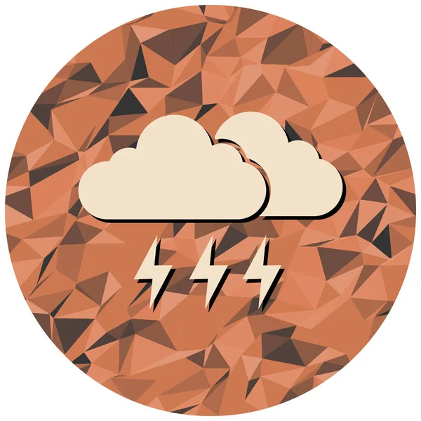 Bulut. Web simgesi basit illüstrasyon