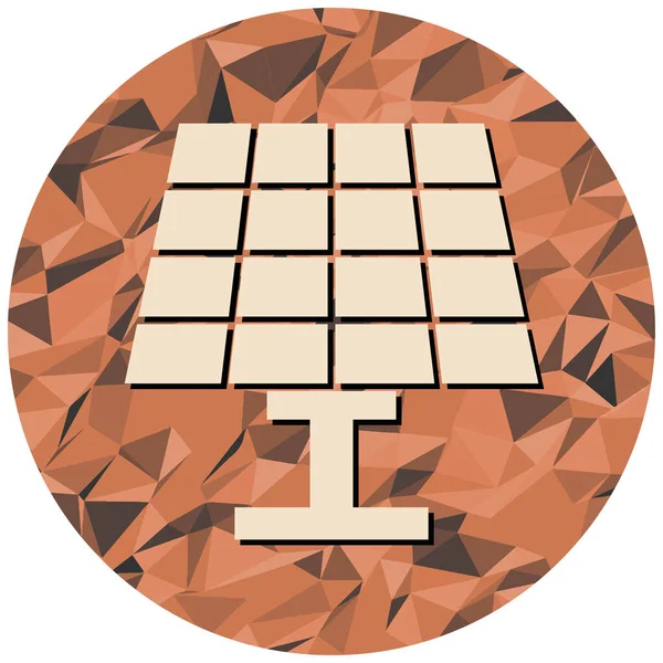 Güneş paneli. Basit resimleme