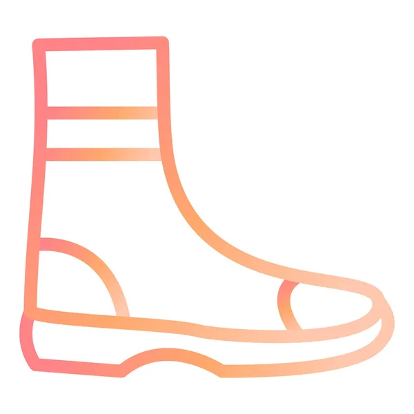 Fire Boot Web Icon Simple Illustration — Stock Vector