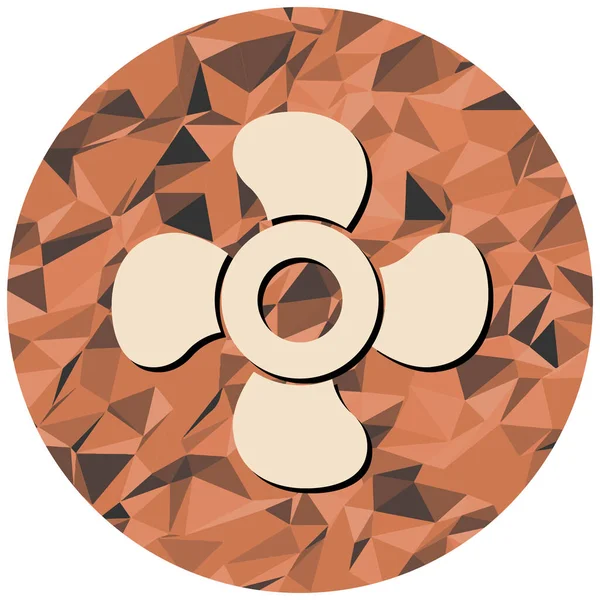 Modern hayran simgesi elementinin vektör illüstrasyonu.