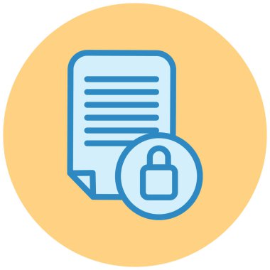 Güvenli. Web simgesi basit illüstrasyon