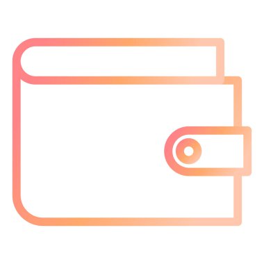 cüzdan ikonu vektör illüstrasyonu