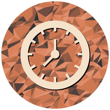 Saat simgesi. vektör illüstrasyonu