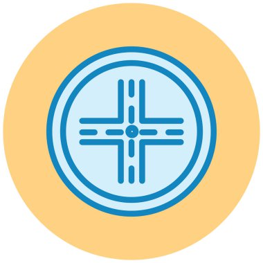 Modern b düğmesinin vektör illüstrasyonu