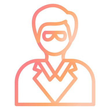 Bilim adamı modern ikon vektör çizimi 